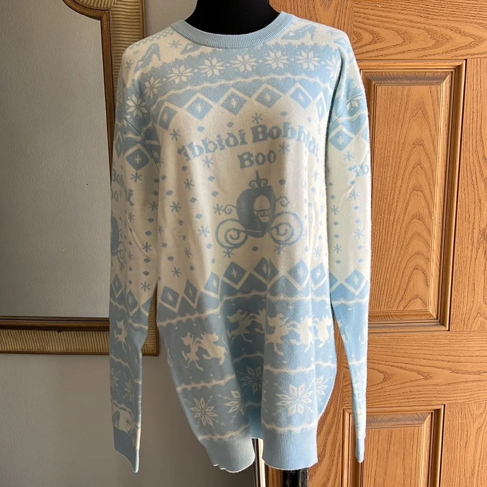 Disney Cinderella Ibbidi Bobbidi Boo Sweater NWT